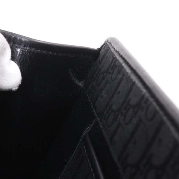 CHRISTIAN DIOR Vintage Black Canvas Shoulder Bag main image 8